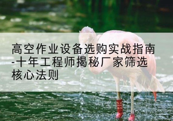 建安剪叉式升降机厂家-高空作业设备选购实战指南-十年工程师揭秘厂家筛选核心法则